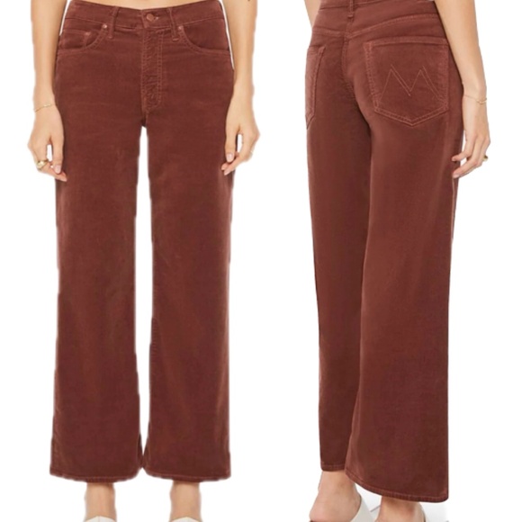 Mother Corduroy Mid Rise The Maven Ankle Pants Hopscotch Aztec Brown NWT - Picture 16 of 16